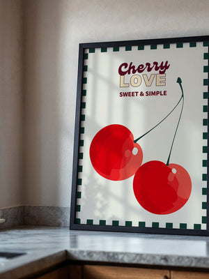 Kirschen Retro Einfachheit
