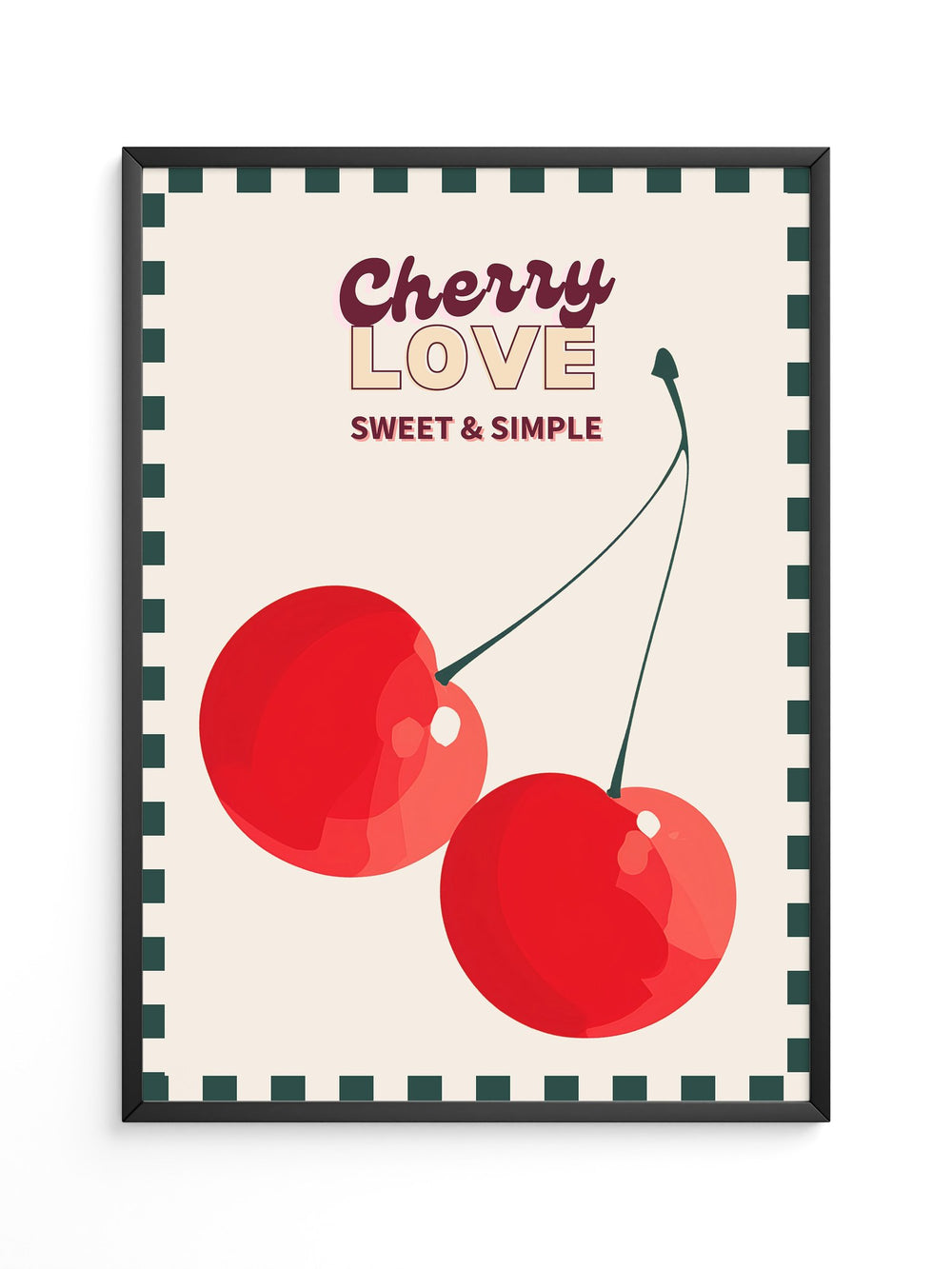 Kirschen Retro Einfachheit