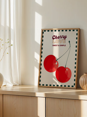 Kirschen Retro Einfachheit