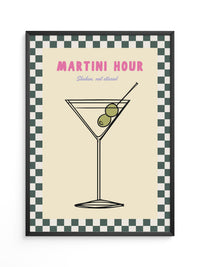 Martiniglas Oliven Retro Design