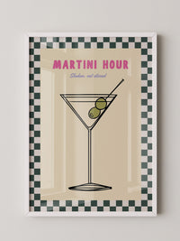 Martiniglas Oliven Retro Design