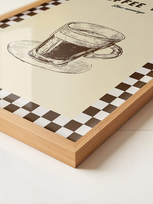 Kaffeetasse Zeichnung Retro-Stil