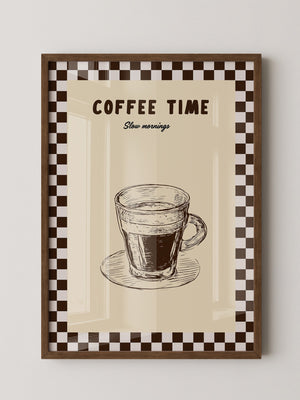 Kaffeetasse Zeichnung Retro-Stil