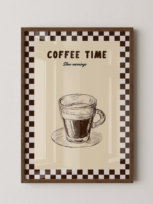 Kaffeetasse Zeichnung Retro-Stil