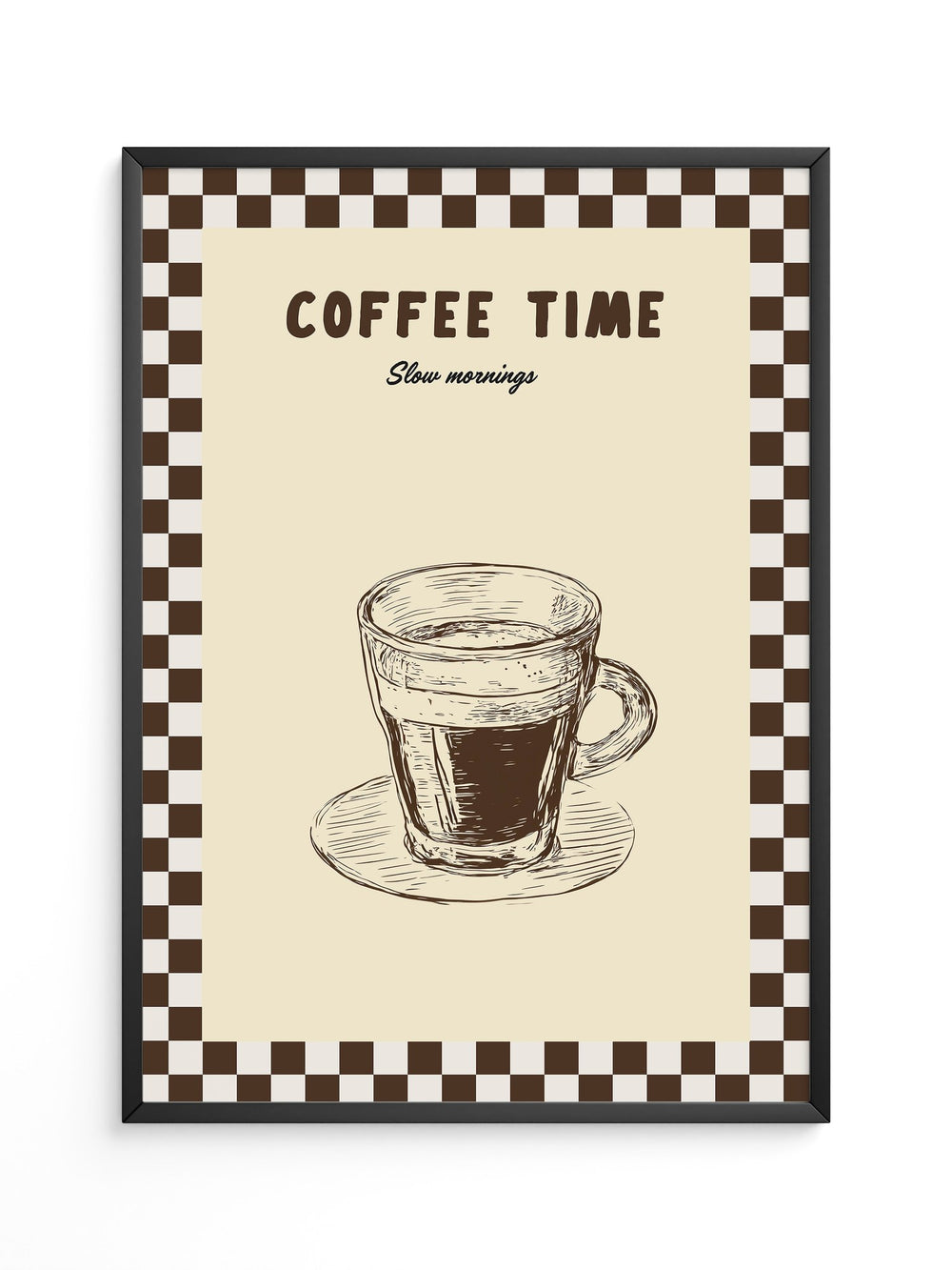 Kaffeetasse Zeichnung Retro-Stil