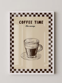 Kaffeetasse Zeichnung Retro-Stil