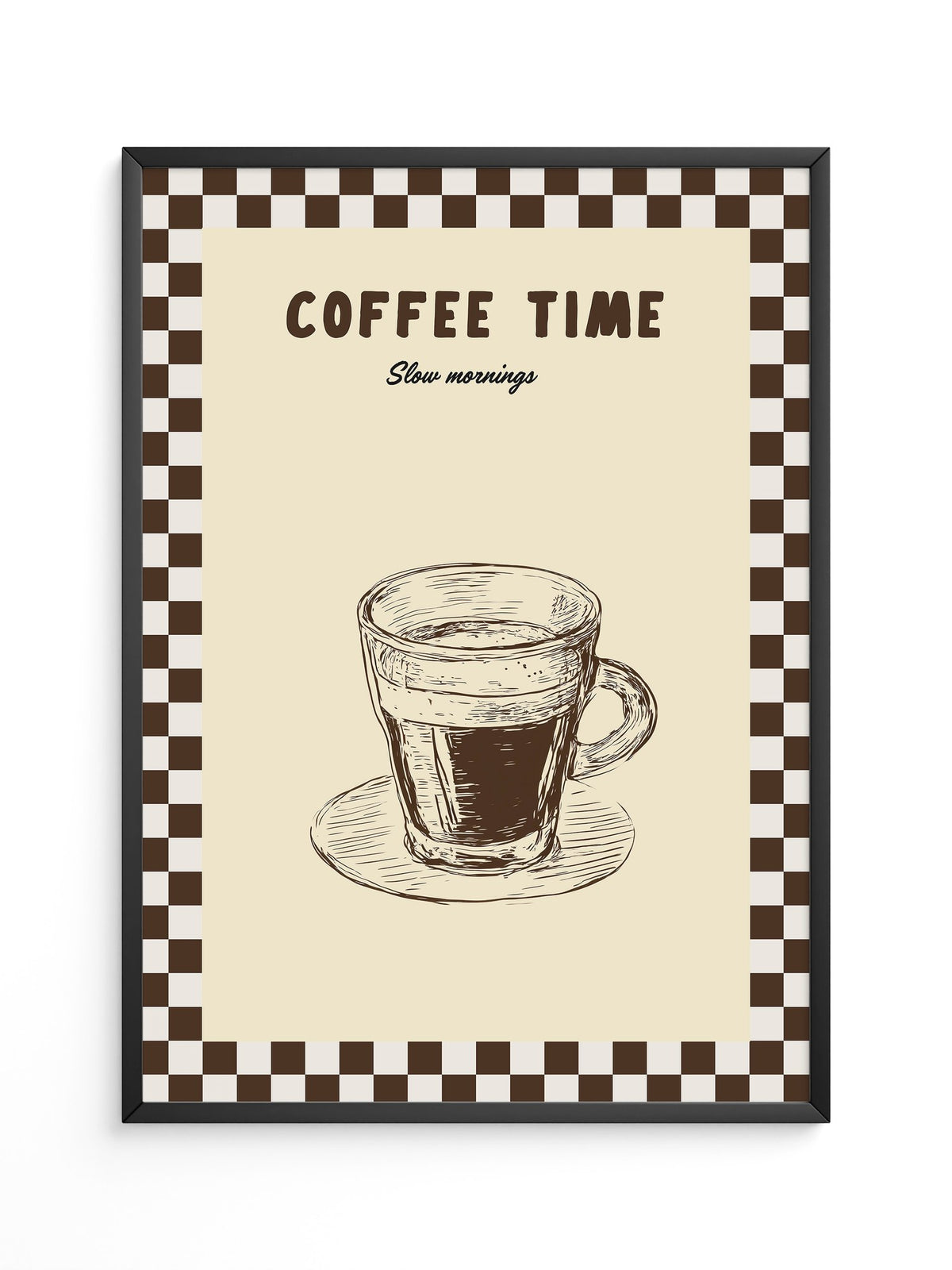 Kaffeetasse Zeichnung Retro-Stil