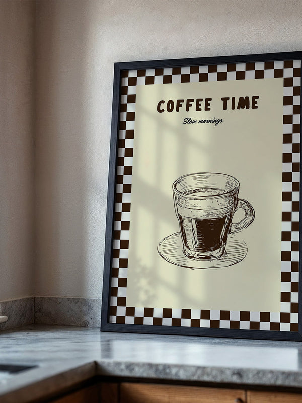 Kaffeetasse Zeichnung Retro-Stil