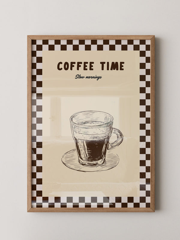 Kaffeetasse Zeichnung Retro-Stil