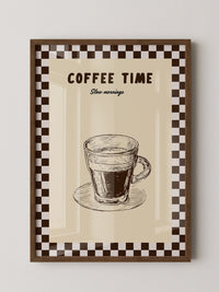 Kaffeetasse Zeichnung Retro-Stil
