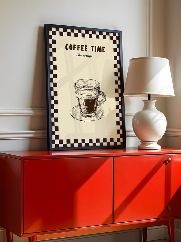Kaffeetasse Zeichnung Retro-Stil