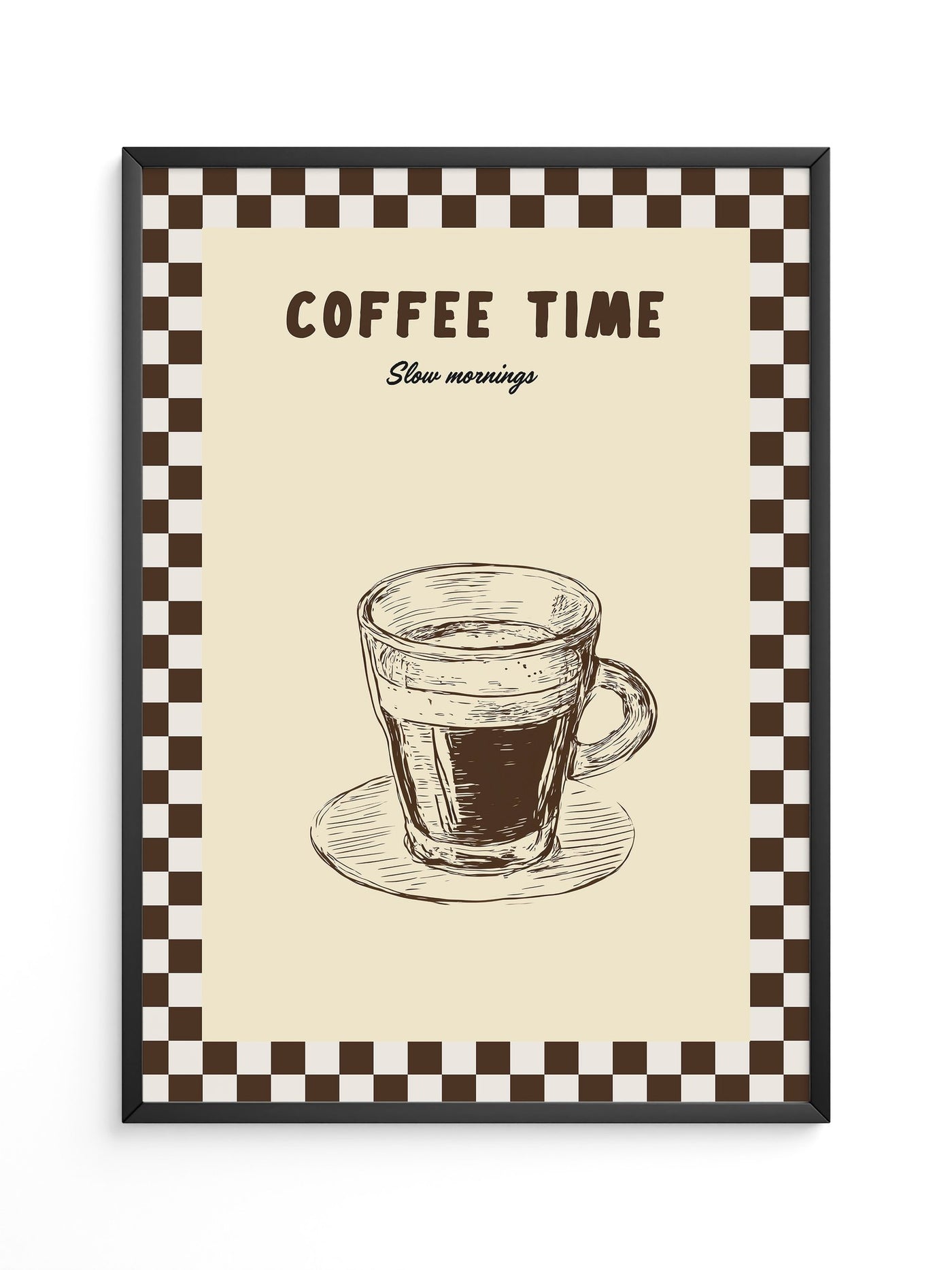 Kaffeetasse Zeichnung Retro-Stil