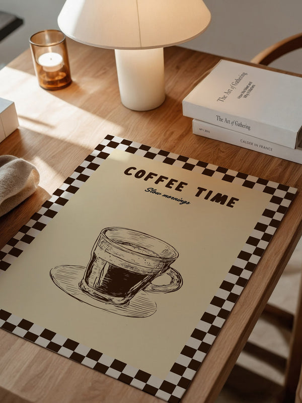 Kaffeetasse Zeichnung Retro-Stil