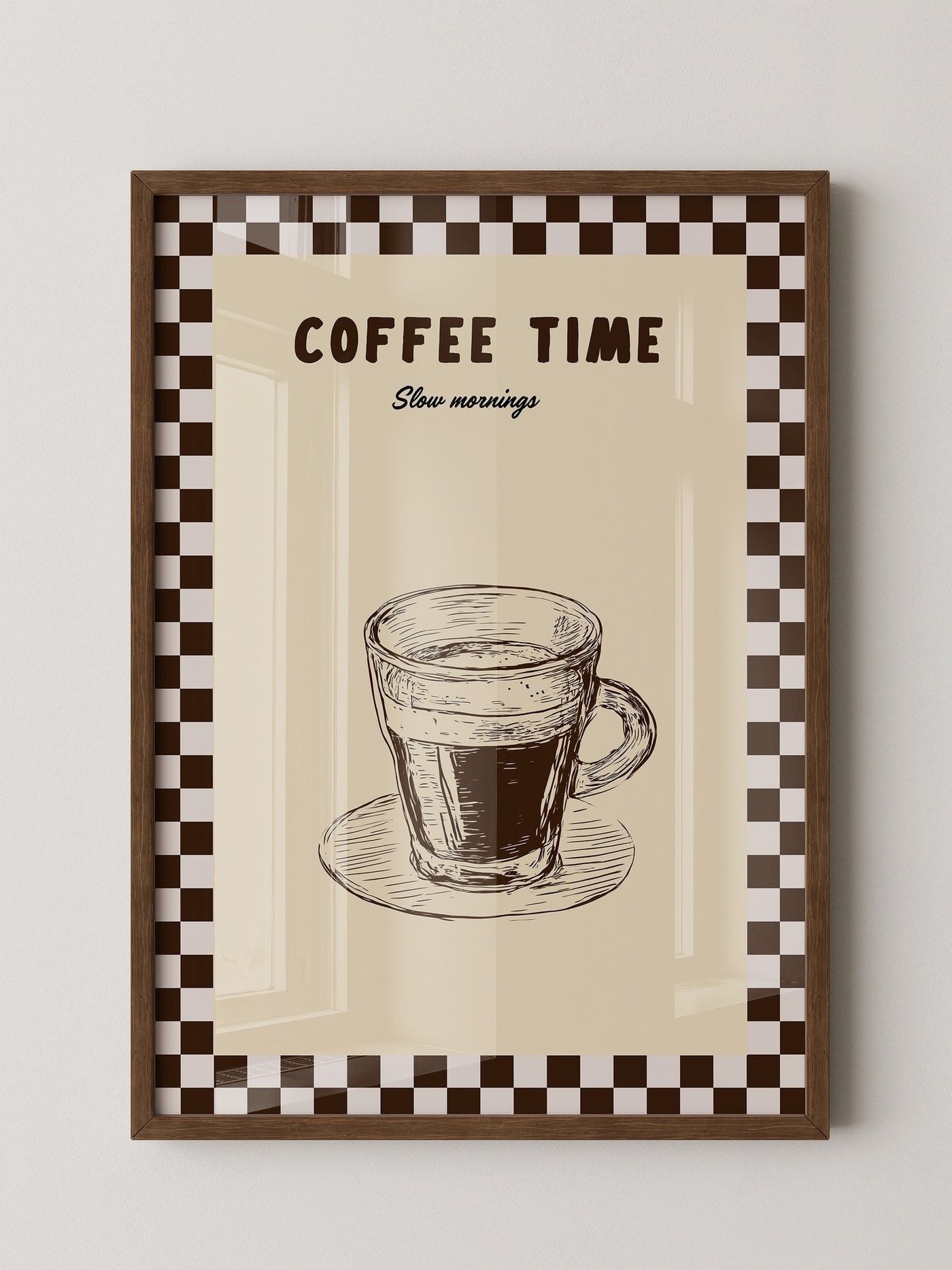 Kaffeetasse Zeichnung Retro-Stil