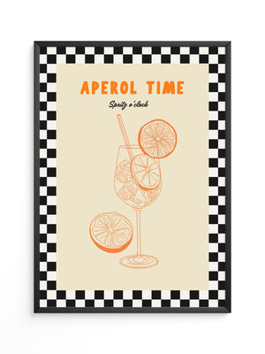 Aperol Spritz Retrozeichnung