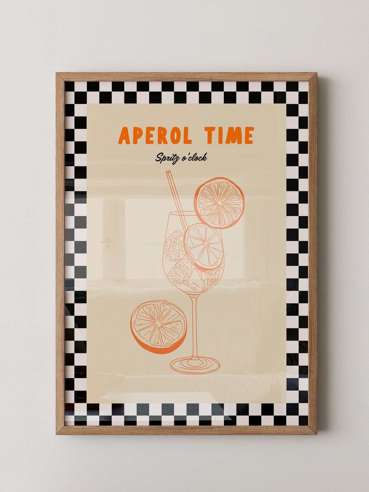 Aperol Spritz Retrozeichnung