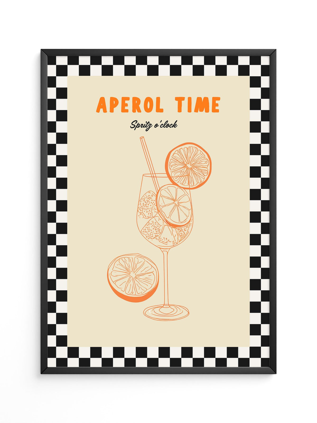 Aperol Spritz Retrozeichnung