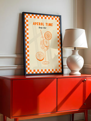 Aperol Spritz Illustration Retro