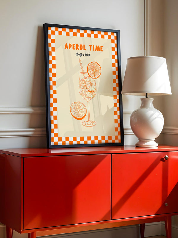 Aperol Spritz Illustration Retro