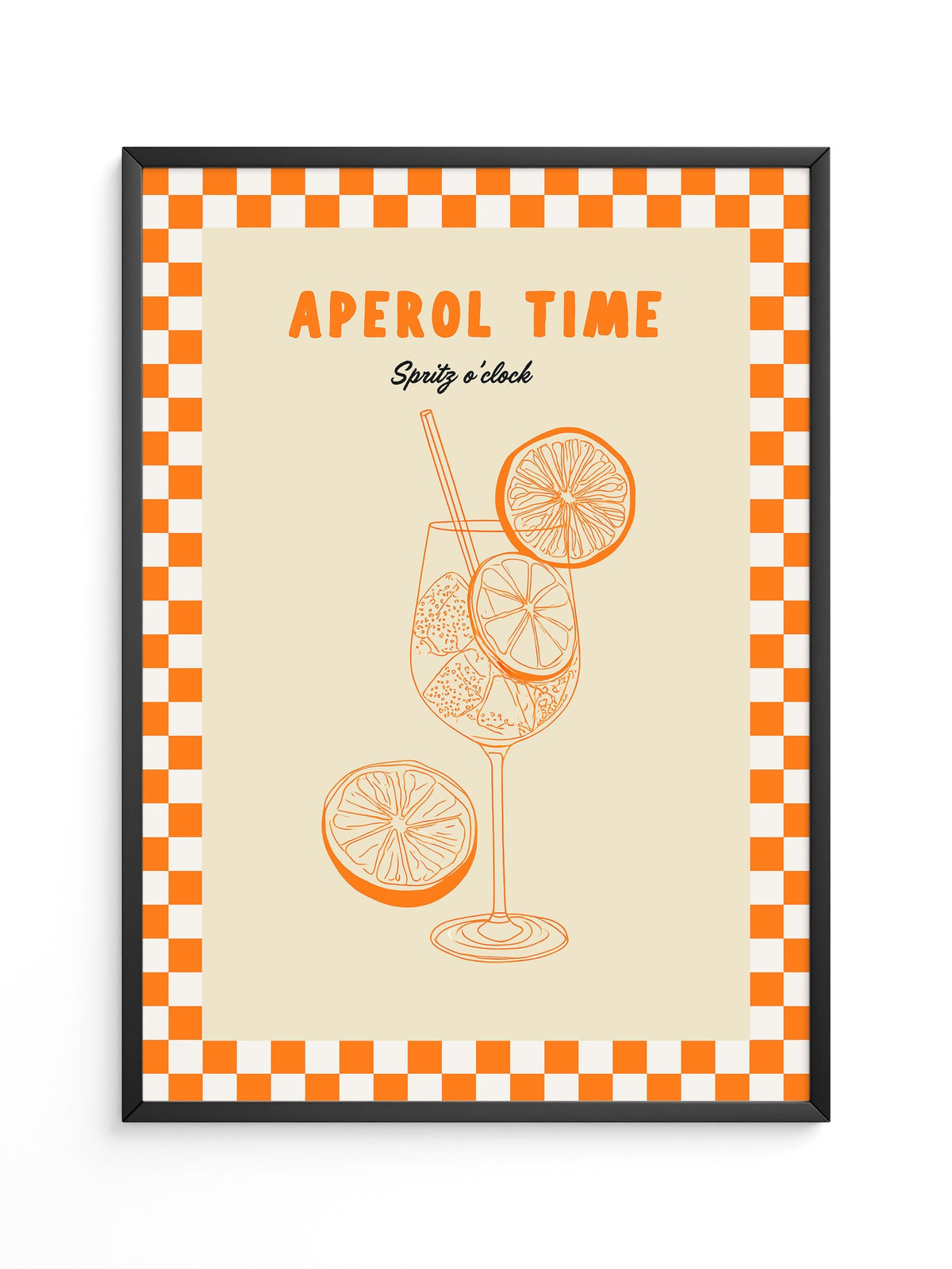 Aperol Spritz Illustration Retro