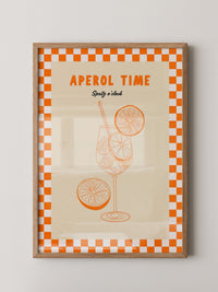 Aperol Spritz Illustration Retro
