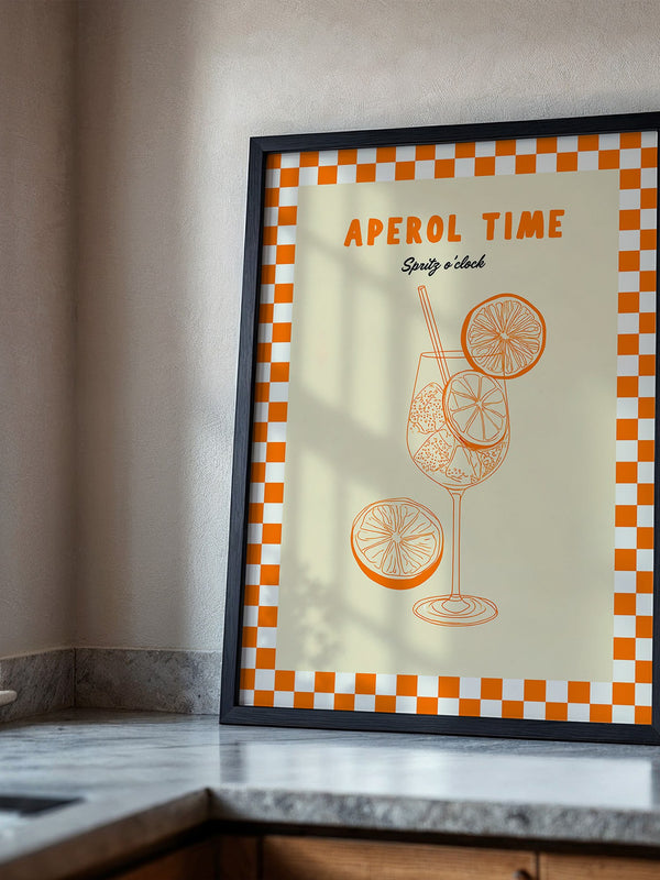 Aperol Spritz Illustration Retro