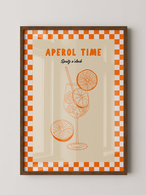 Aperol Spritz Illustration Retro