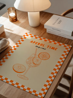 Aperol Spritz Illustration Retro
