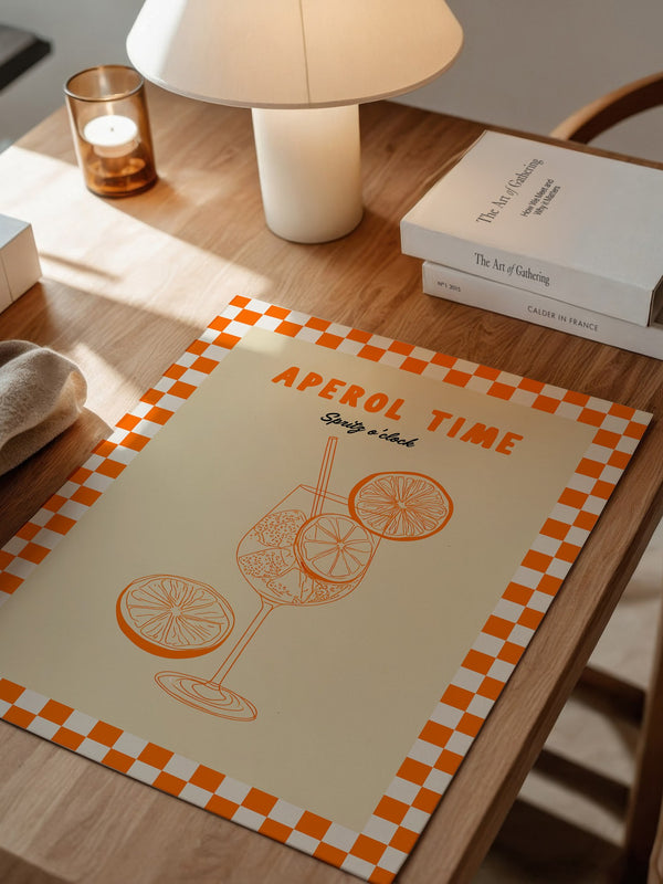 Aperol Spritz Illustration Retro