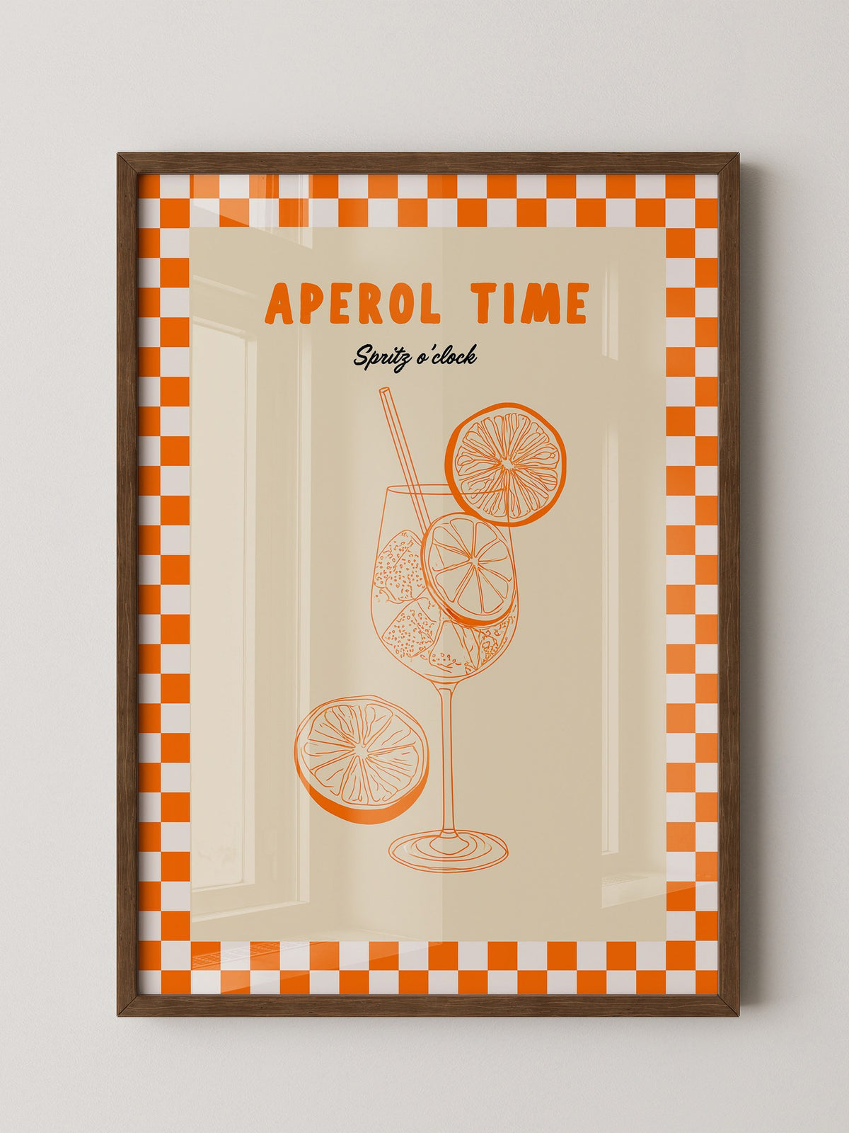 Aperol Spritz Illustration Retro