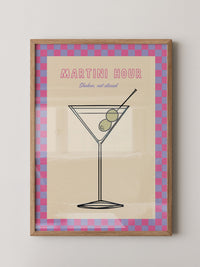 Martiniglas Grafik retro