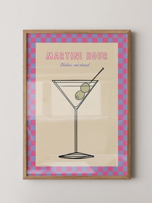 Martiniglas Grafik retro