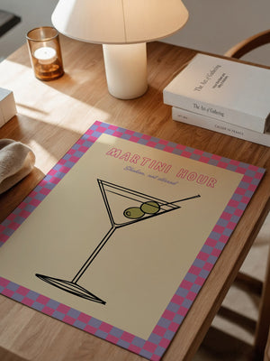 Martiniglas Grafik retro
