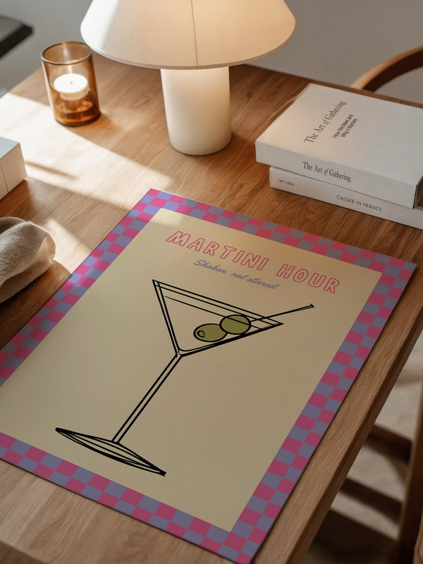 Martiniglas Grafik retro
