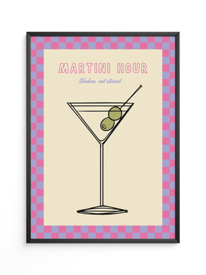 Martiniglas Grafik retro