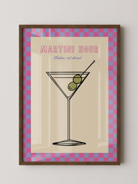 Martiniglas Grafik retro