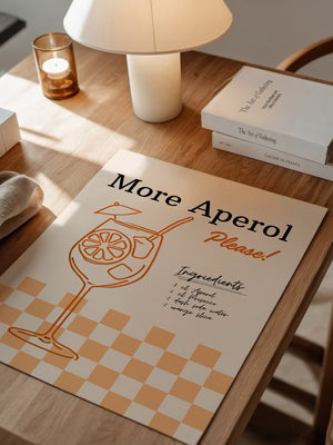 Aperol Cocktail Zeichnung Orange