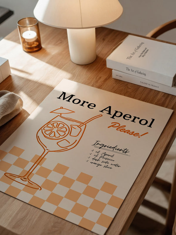 Aperol Cocktail Zeichnung Orange