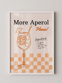 Aperol Cocktail Zeichnung Orange