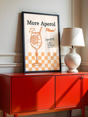 Aperol Cocktail Zeichnung Orange