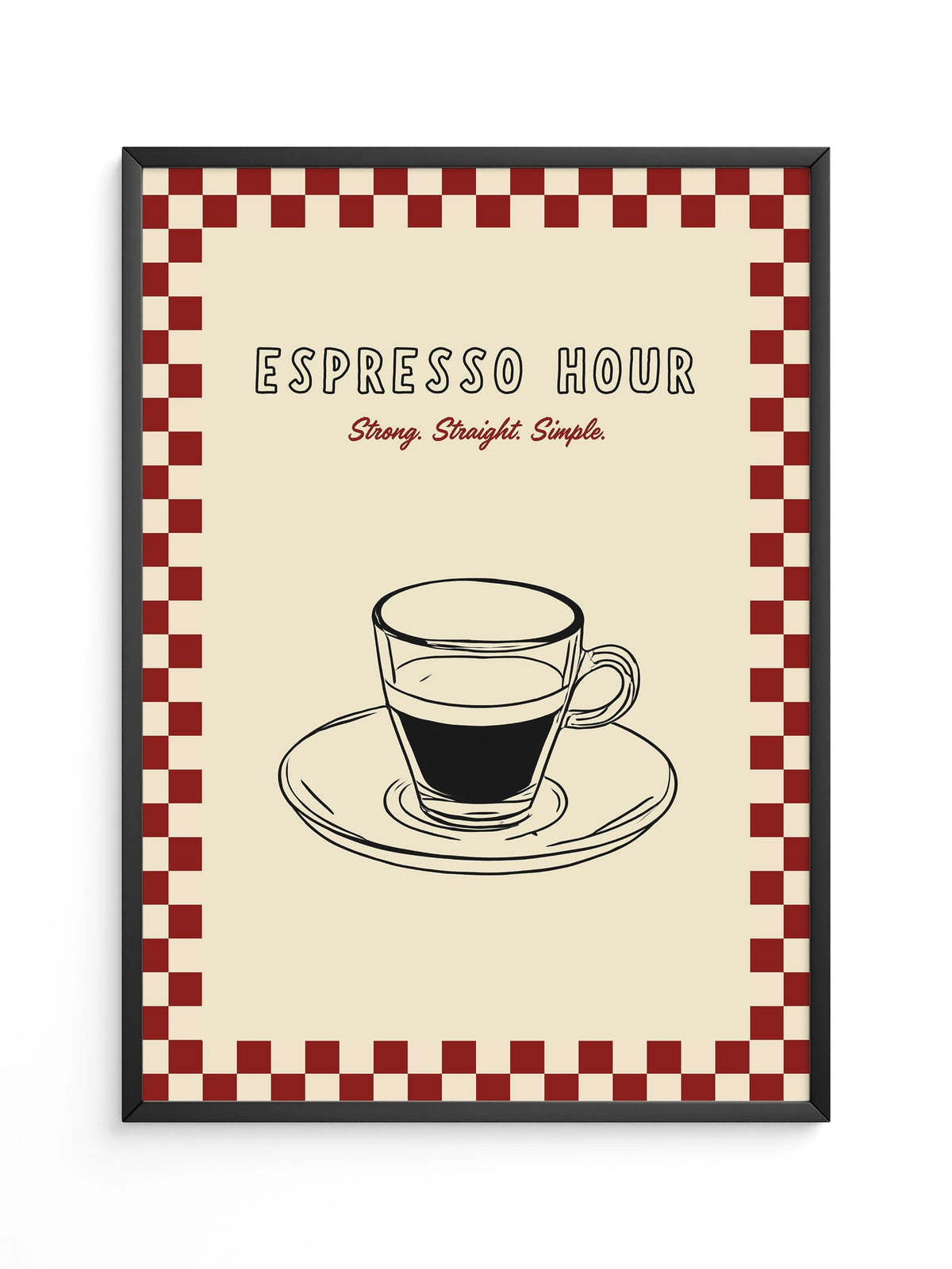 Espresso Tasse Retro Design