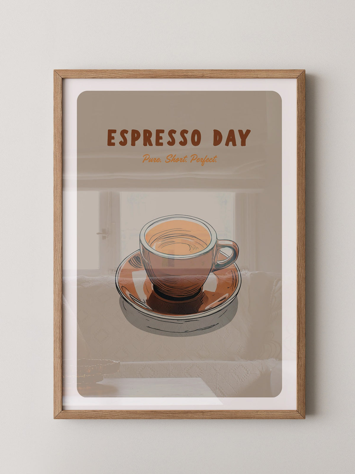 Espressotasse Retro Braun