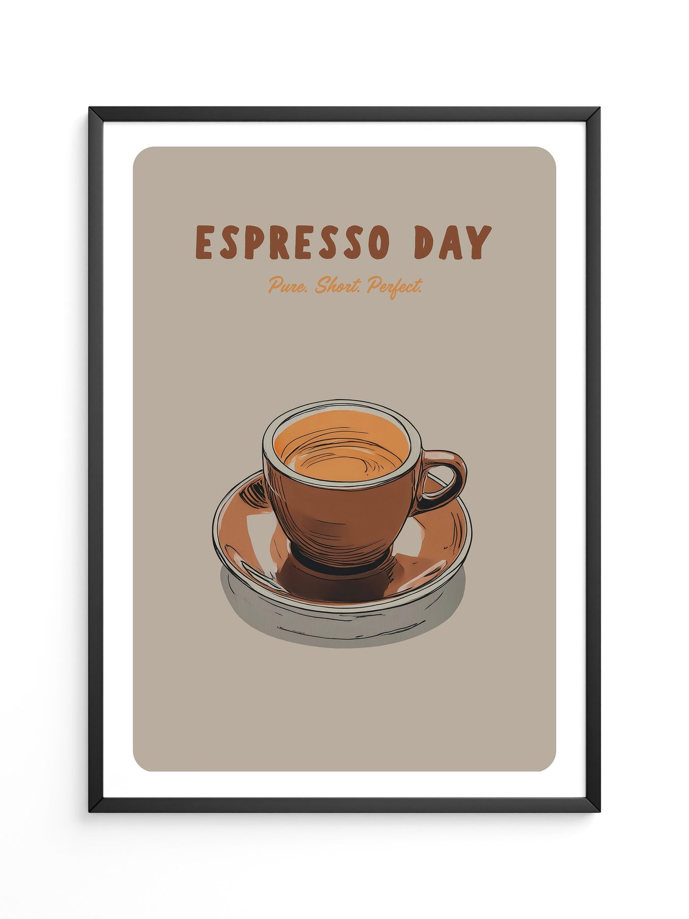 Espressotasse Retro Braun
