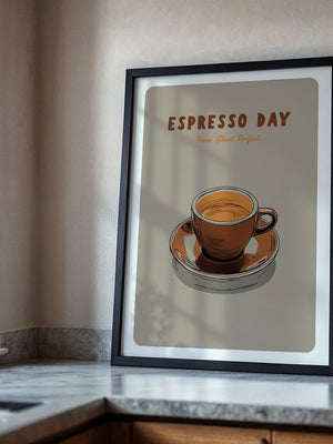 Espressotasse Retro Braun