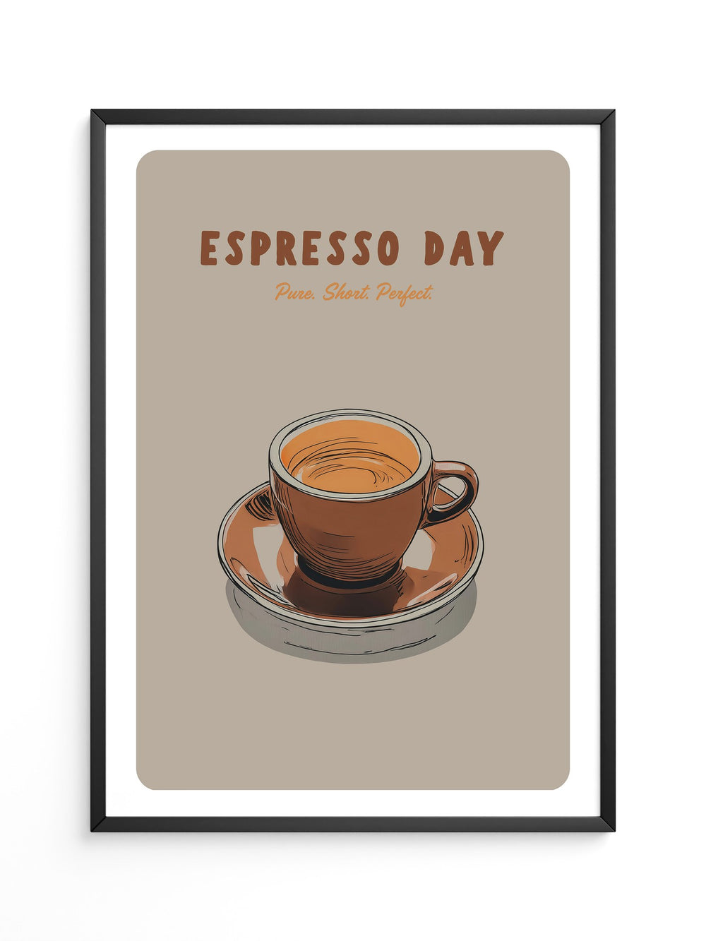 Espressotasse Retro Braun