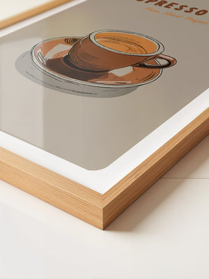 Espressotasse Retro Braun