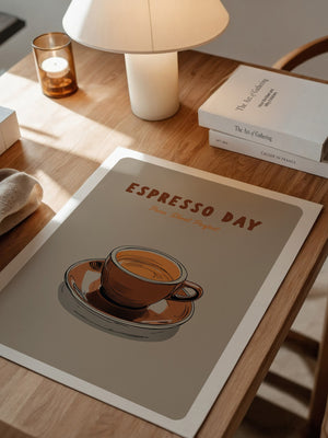 Espressotasse Retro Braun