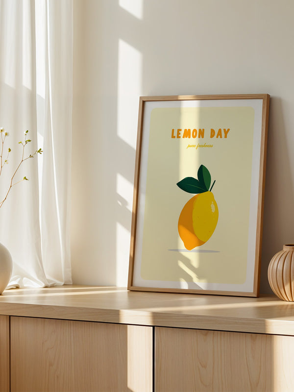 Zitrone Gelb minimalistisch