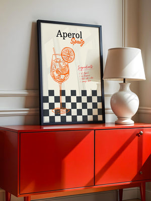 Aperol Spritz Retro Illustration