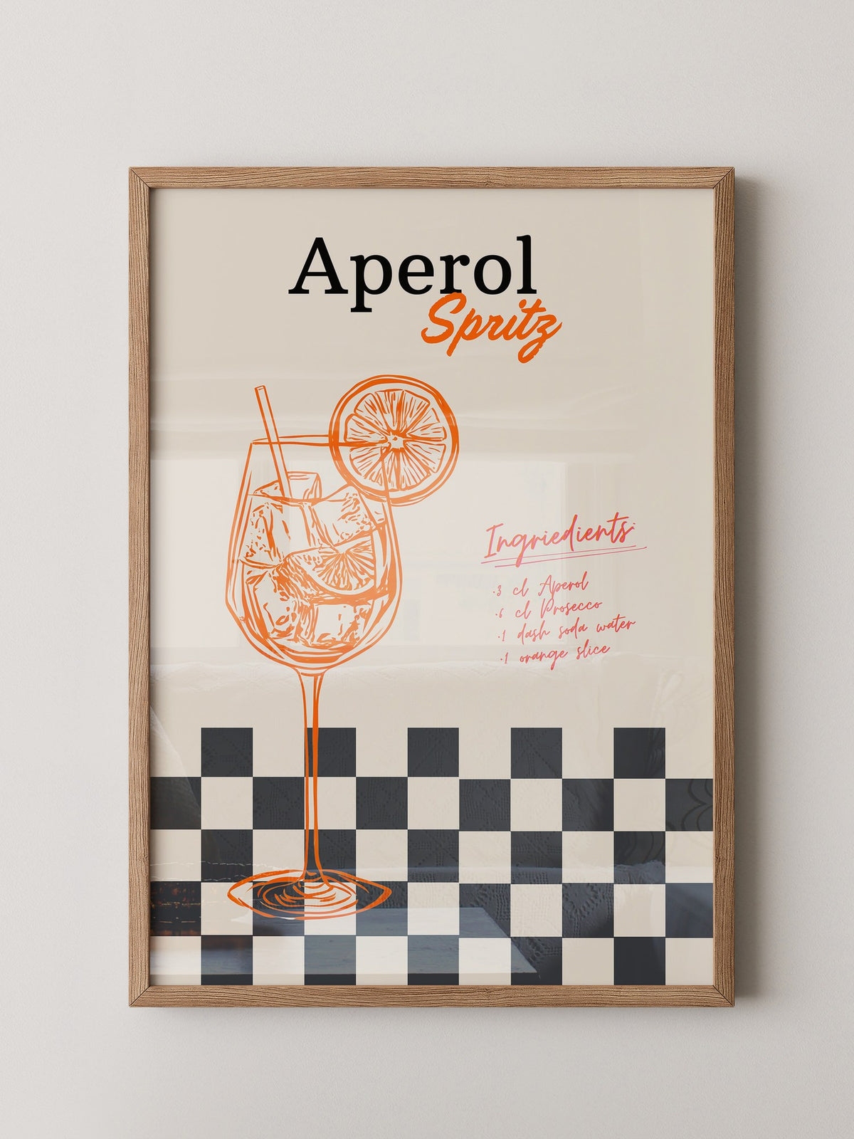 Aperol Spritz Retro Illustration